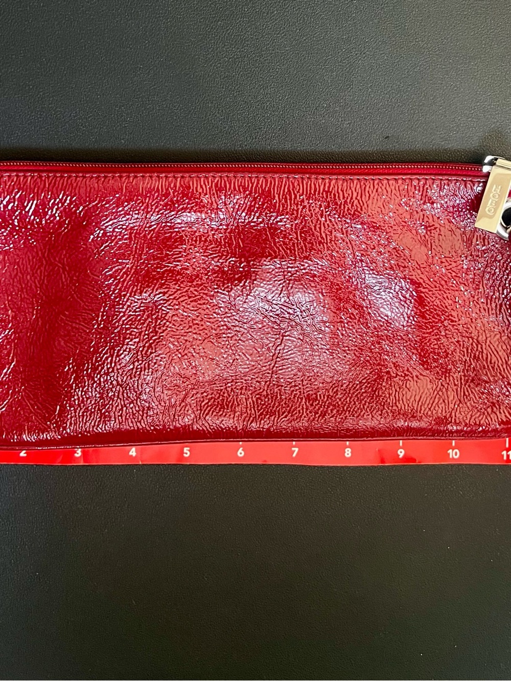 HOBO (HOBO International) Vida Cherry Red Patent Leather Wristlet/Clutch - Picture 7 of 8